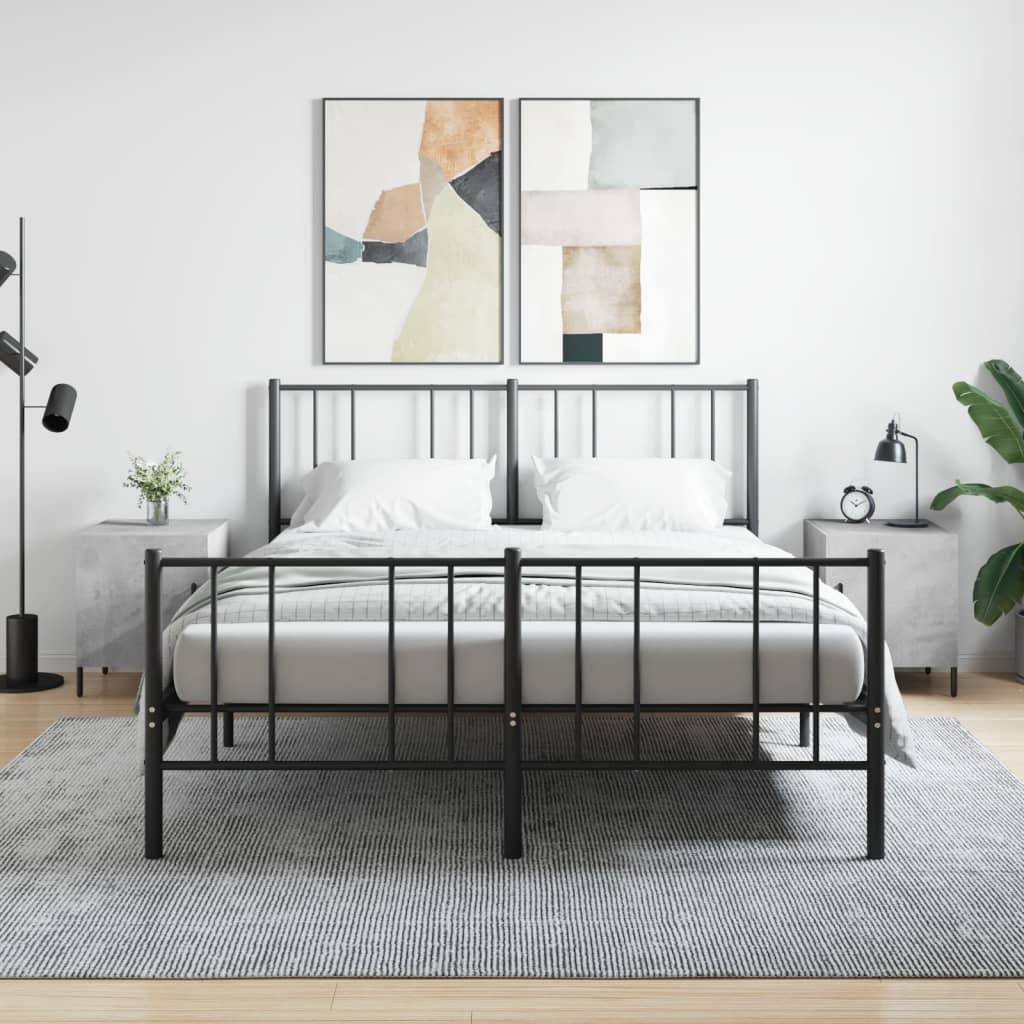 vidaXL Bedside Cabinets 2 pcs Concrete Grey 40x40x50 cm Engineered Wood 1