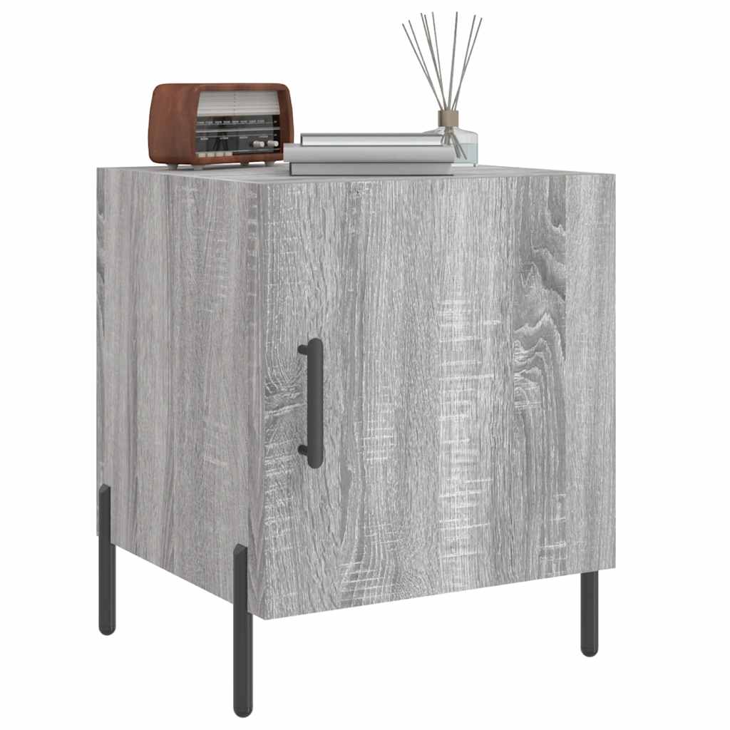 vidaXL Bedside Cabinets 2 pcs Grey Sonoma 40x40x50 cm Engineered Wood 4