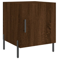 vidaXL Bedside Cabinets 2 pcs Brown Oak 40x40x50 cm Engineered Wood 5