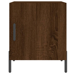 vidaXL Bedside Cabinets 2 pcs Brown Oak 40x40x50 cm Engineered Wood 6