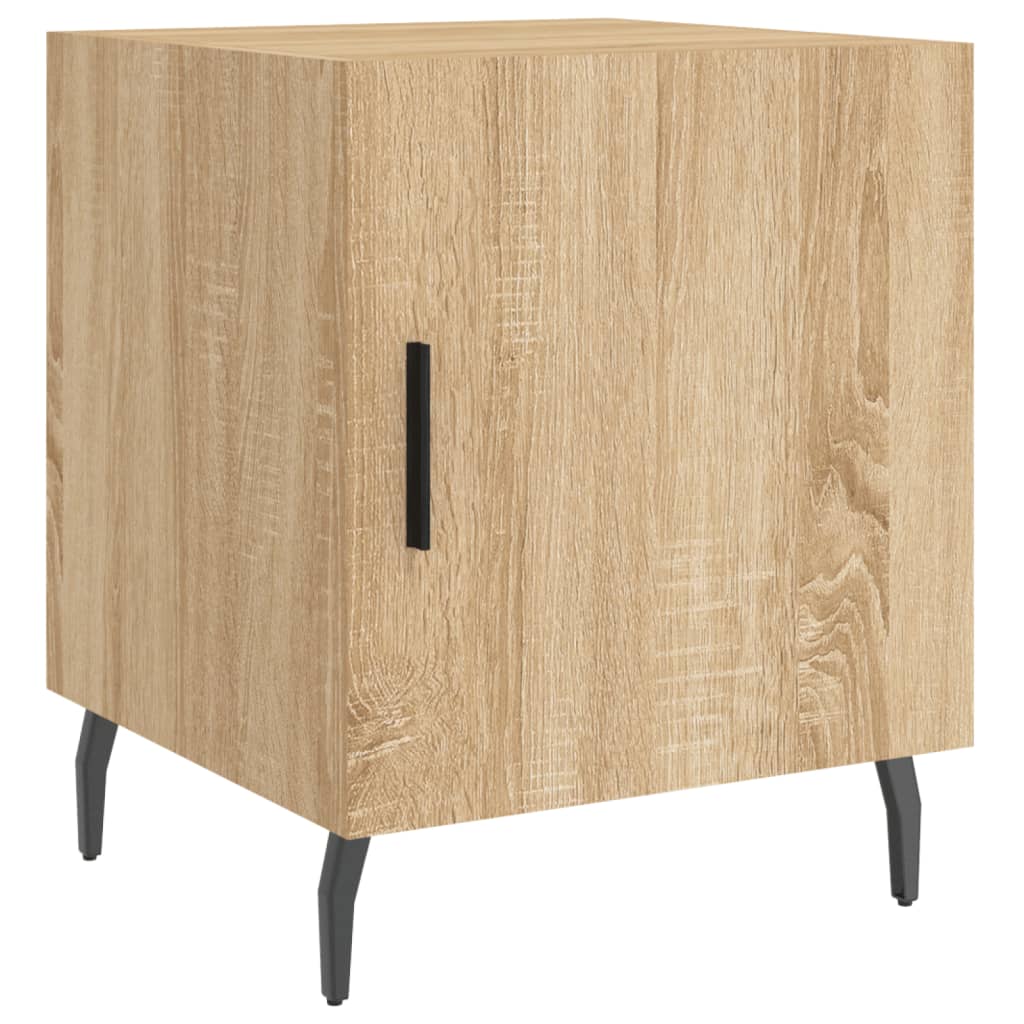 vidaXL Bedside Cabinets 2 pcs Sonoma Oak 40x40x50 cm Engineered Wood 6