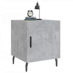 vidaXL Bedside Cabinets 2 pcs Concrete Grey 40x40x50 cm Engineered Wood 4