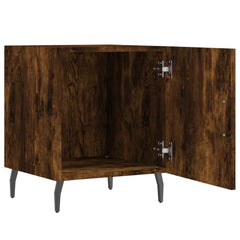 vidaXL Bedside Cabinets 2 pcs Smoked Oak 40x40x50 cm Engineered Wood 5