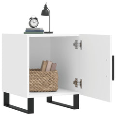 vidaXL Bedside Cabinets 2 pcs White 40x40x50 cm Engineered Wood 3