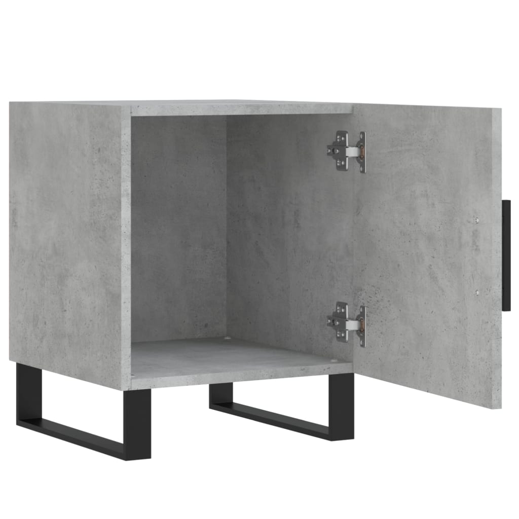 vidaXL Bedside Cabinets 2 pcs Concrete Grey 40x40x50 cm Engineered Wood 5