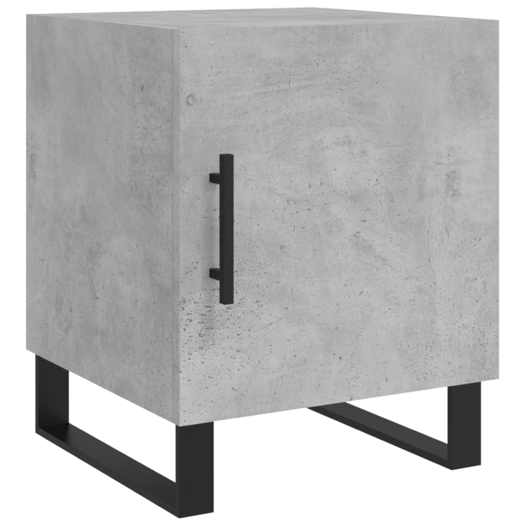 vidaXL Bedside Cabinets 2 pcs Concrete Grey 40x40x50 cm Engineered Wood 6