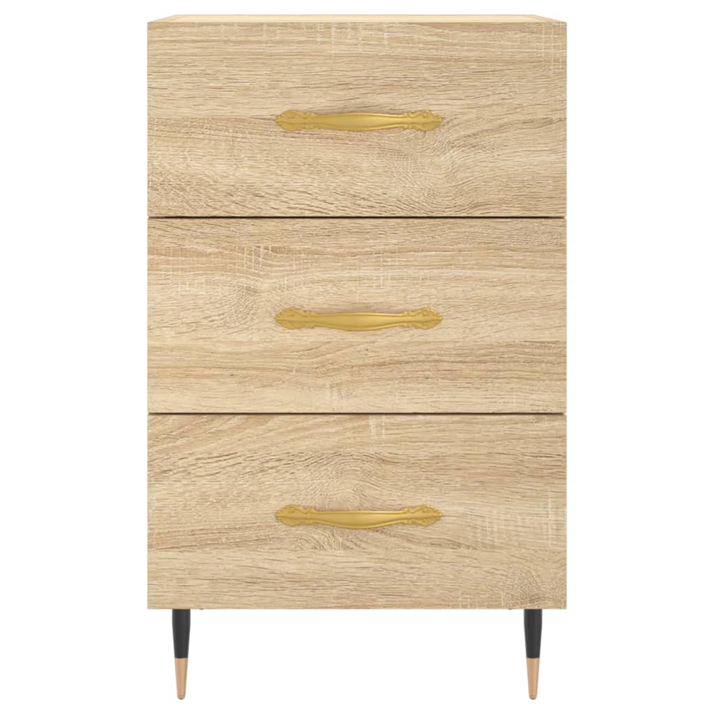vidaXL Bedside Cabinet Sonoma Oak 40x40x66 cm Engineered Wood 5