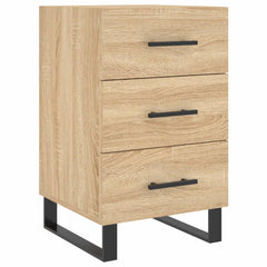 vidaXL Bedside Cabinet Sonoma Oak 40x40x66 cm Engineered Wood 2