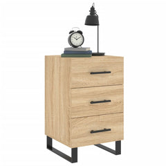 vidaXL Bedside Cabinet Sonoma Oak 40x40x66 cm Engineered Wood 3