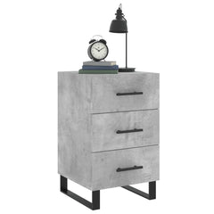vidaXL Bedside Cabinet Concrete Grey 40x40x66 cm Engineered Wood 3