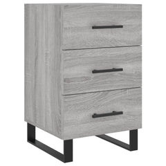 vidaXL Bedside Cabinet Grey Sonoma 40x40x66 cm Engineered Wood 2