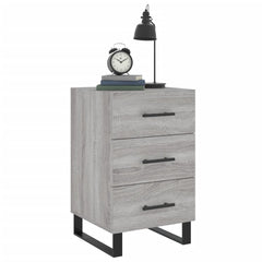 vidaXL Bedside Cabinet Grey Sonoma 40x40x66 cm Engineered Wood 3