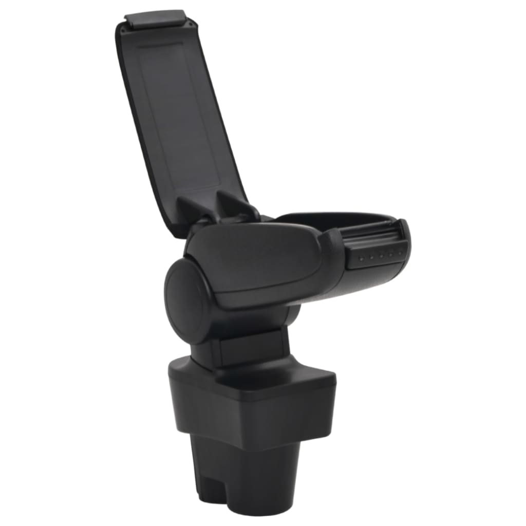 vidaXL Car Armrest Black 12x36x(33.5-48) cm ABS 4