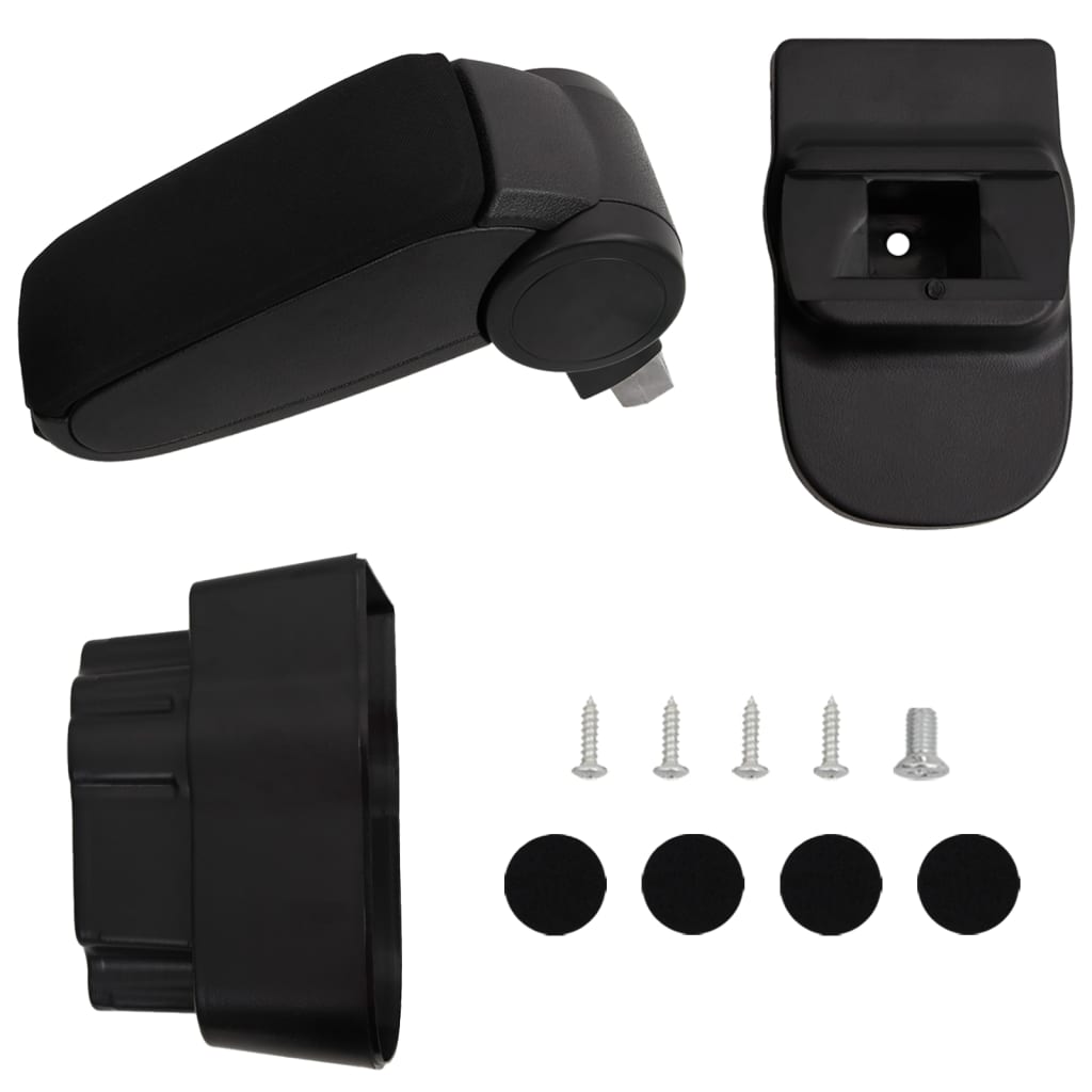 vidaXL Car Armrest for OPEL CORSA D (2007-2014) Black 12x37x(31-48) cm ABS 1