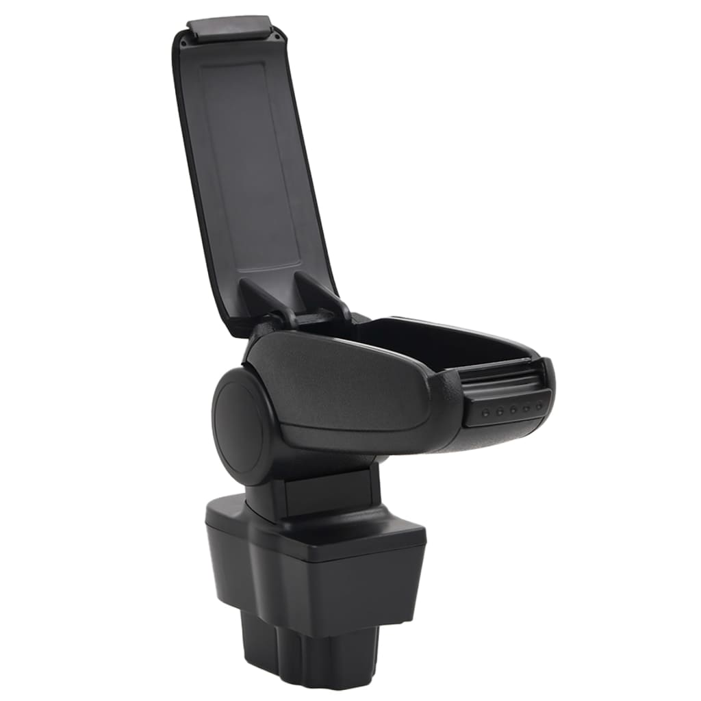 vidaXL Car Armrest for OPEL CORSA D (2007-2014) Black 12x37x(31-48) cm ABS 4