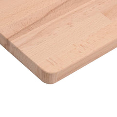 vidaXL Table Top 80x40x1.5 cm Rectangular Solid Wood Beech 6