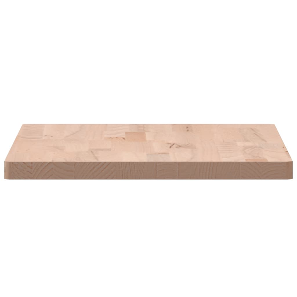 vidaXL Table Top 60x40x2.5 cm Rectangular Solid Wood Beech 5