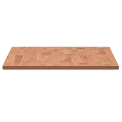 vidaXL Table Top 80x40x1.5 cm Rectangular Solid Wood Beech 5
