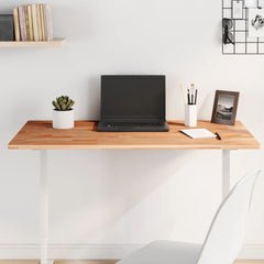 vidaXL Table Top Rectangular Solid Wood Beech Brown