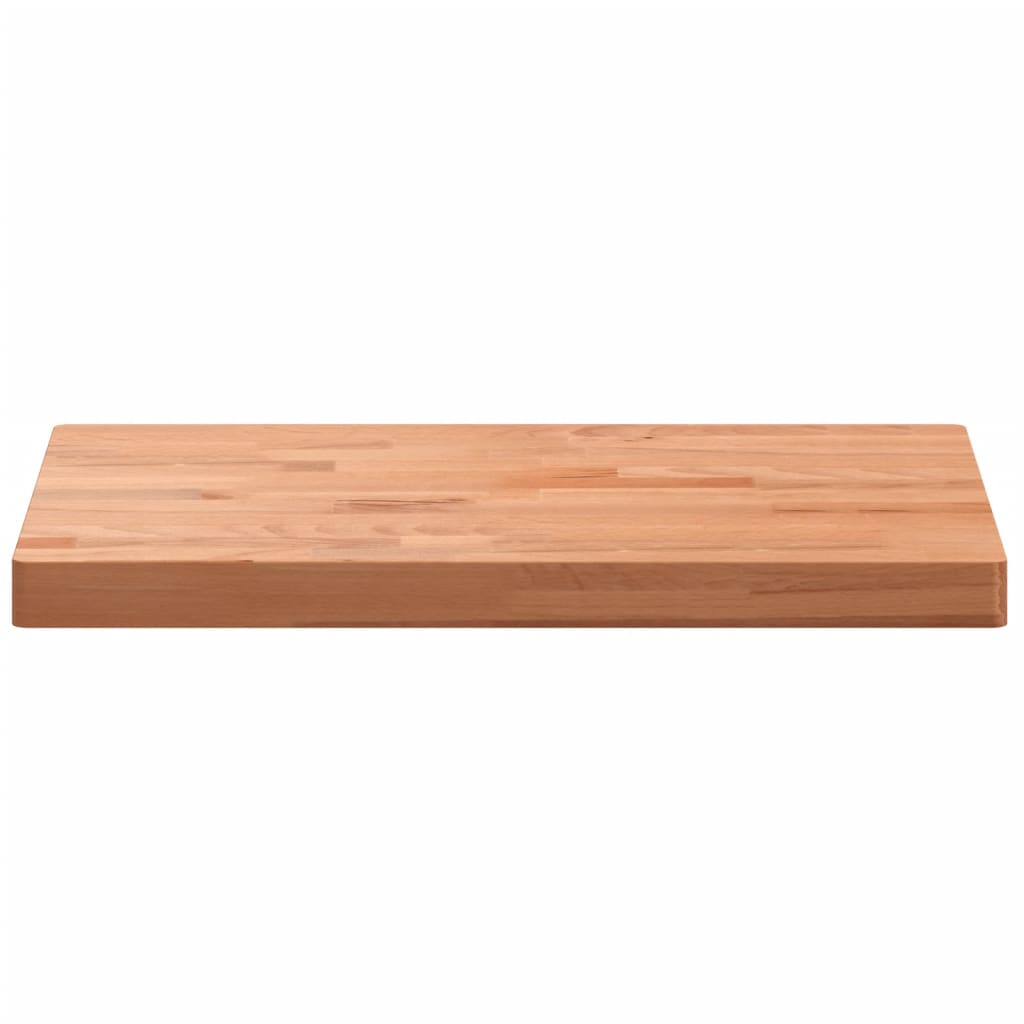 vidaXL Table Top 80x40x4 cm Rectangular Solid Wood Beech 4