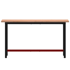 Workbench 80x55x81,5 cm Solid Wood Beech and Metal 150 x 55 x 81.5 cm