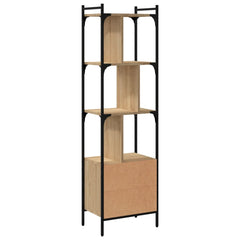 vidaXL Bookcase with Door Sonoma Oak 44.5x30x154.5 cm Engineered Wood 6