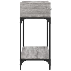 vidaXL Console Table Grey Sonoma 100x34,5x75 cm Engineered Wood 6
