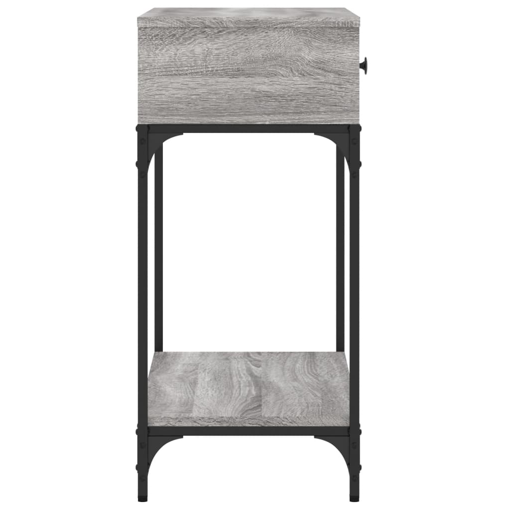 vidaXL Console Table Grey Sonoma 75x34,5x75 cm Engineered Wood 6