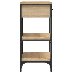vidaXL Console Table Sonoma Oak 75x34.5x75 cm Engineered Wood 6