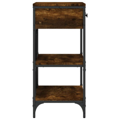 vidaXL Console Table Smoked Oak 75x34.5x75 cm Engineered Wood 6
