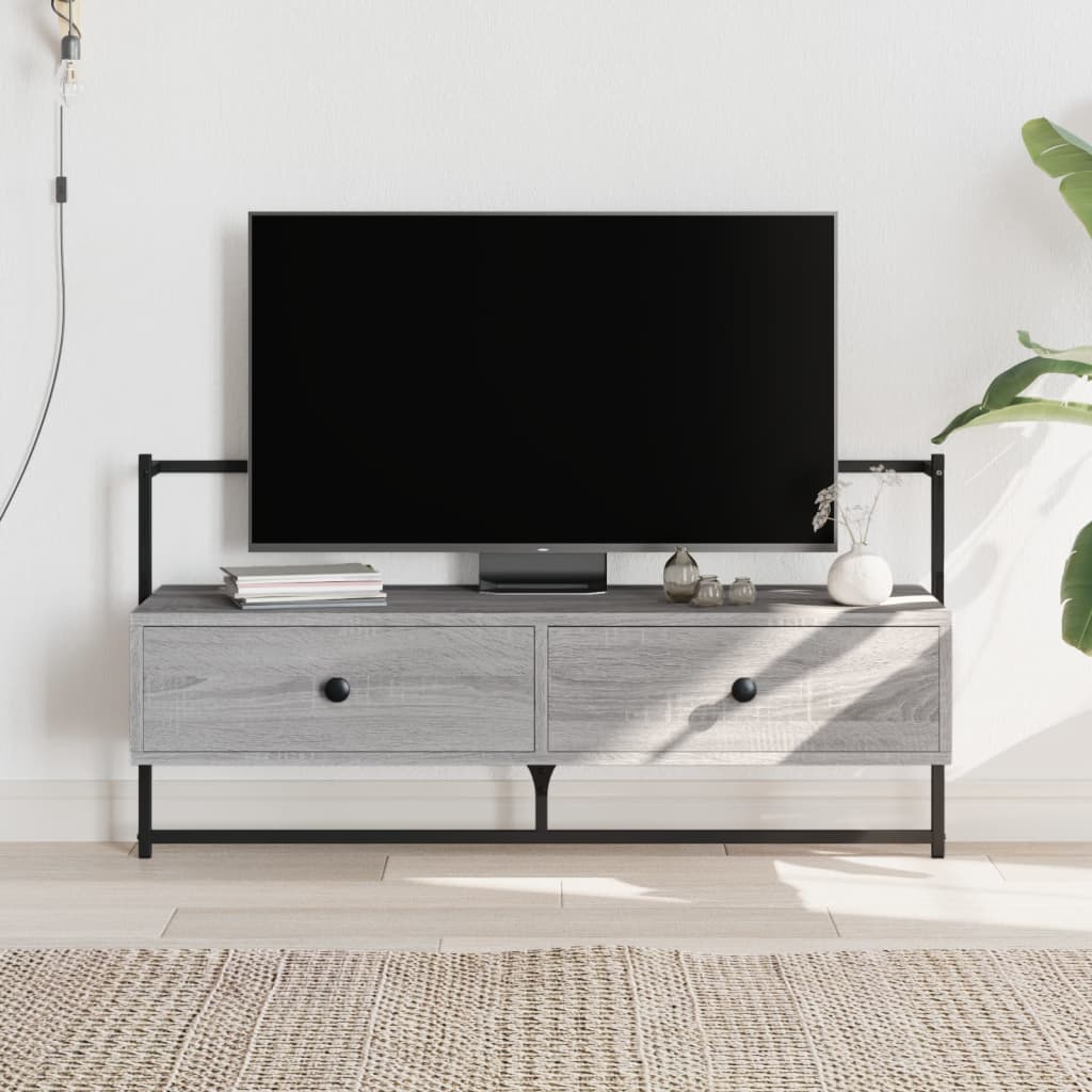 vidaXL TV Cabinet Wall-mounted Grey Sonoma 100.5x30x51 cm Engineered Wood 1