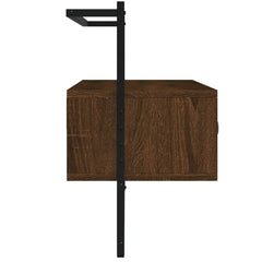 vidaXL TV Cabinet Wall-mounted Brown Oak 100.5x30x51 cm Engineered Wood 5