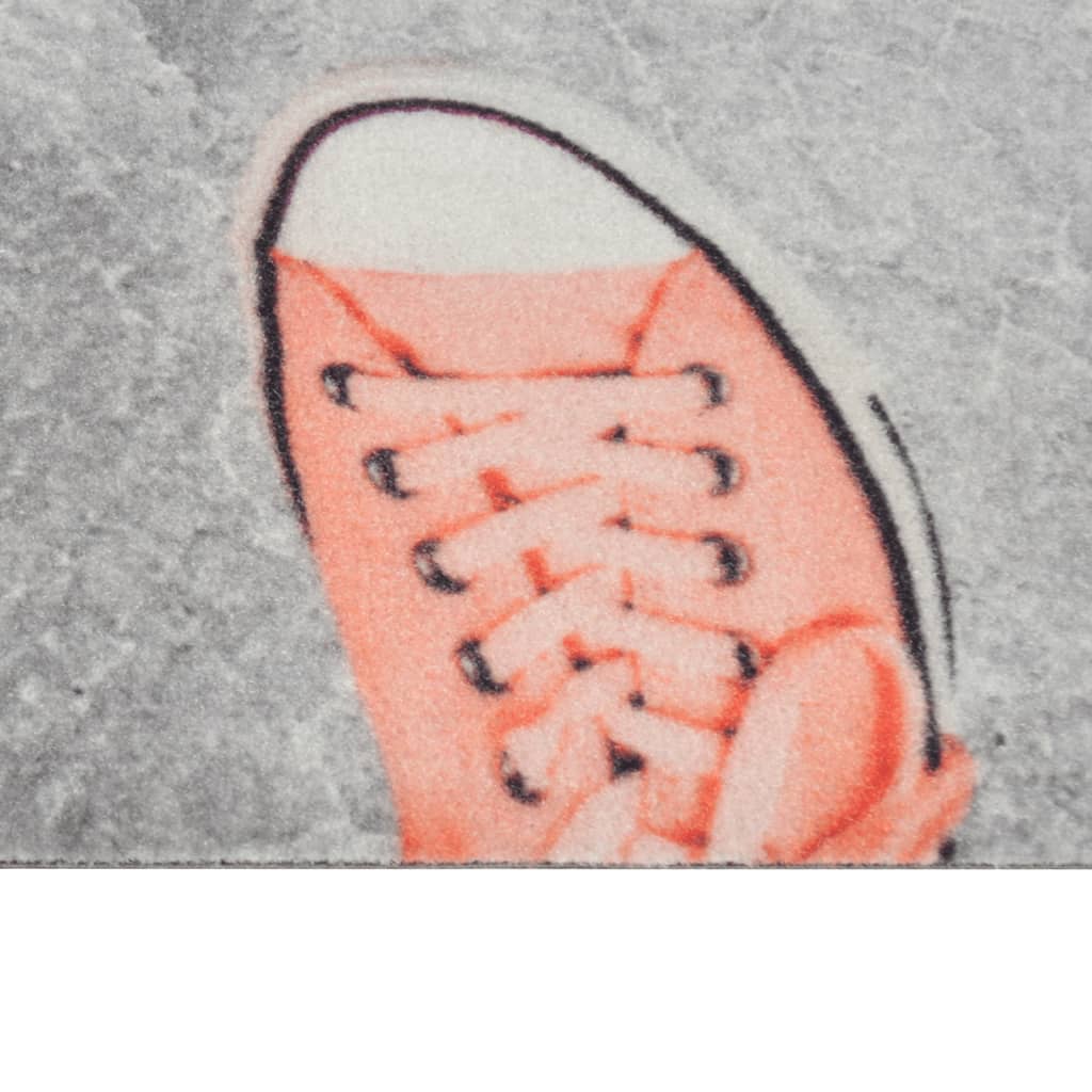 vidaXL Kitchen Rug Washable Shoezone 60x180 cm Velvet 4
