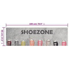 vidaXL Kitchen Rug Washable Shoezone 60x180 cm Velvet 5
