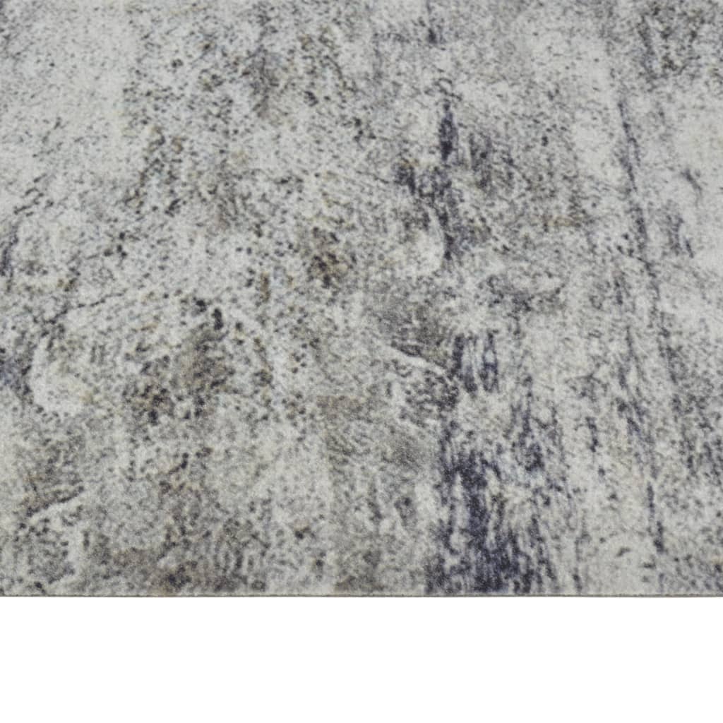 vidaXL Kitchen Rug Washable Beton 60x180 cm Velvet 4