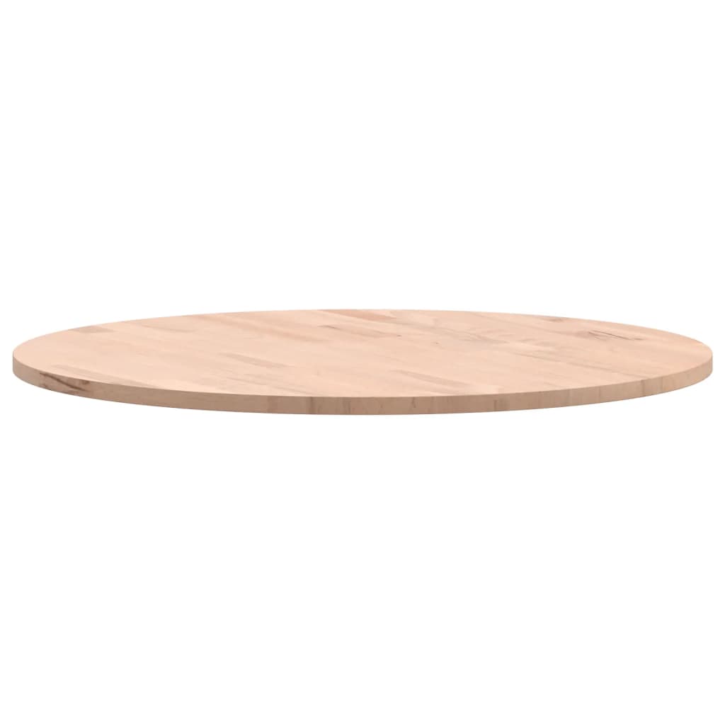 vidaXL Table Top Ø60x1.5 cm Round Solid Wood Beech 6