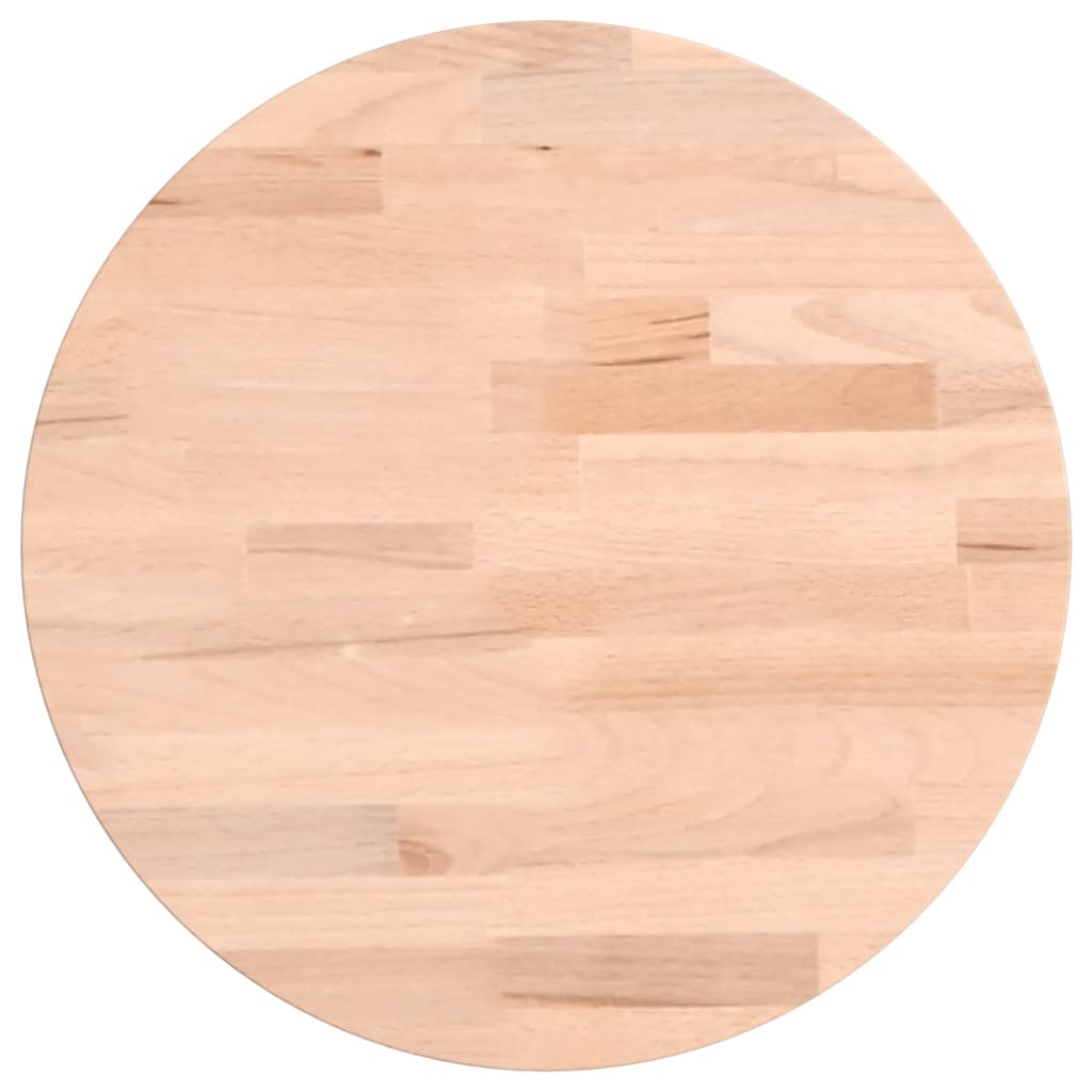 vidaXL Table Top Ø30x4 cm Round Solid Wood Beech 2