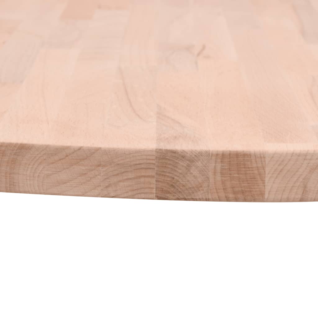 vidaXL Table Top Ø60x4 cm Round Solid Wood Beech 3