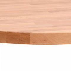 vidaXL Table Top Ø50x2.5 cm Round Solid Wood Beech 3