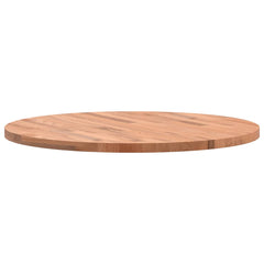 vidaXL Table Top Ø70x2.5 cm Round Solid Wood Beech 2