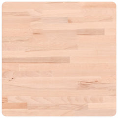 vidaXL Table Top 50x50x2.5 cm Square Solid Wood Beech 2