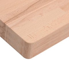 vidaXL Table Top 40x40x4 cm Square Solid Wood Beech 6