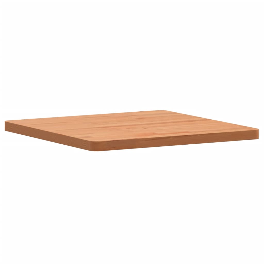 vidaXL Table Top 50x50x2.5 cm Square Solid Wood Beech 4