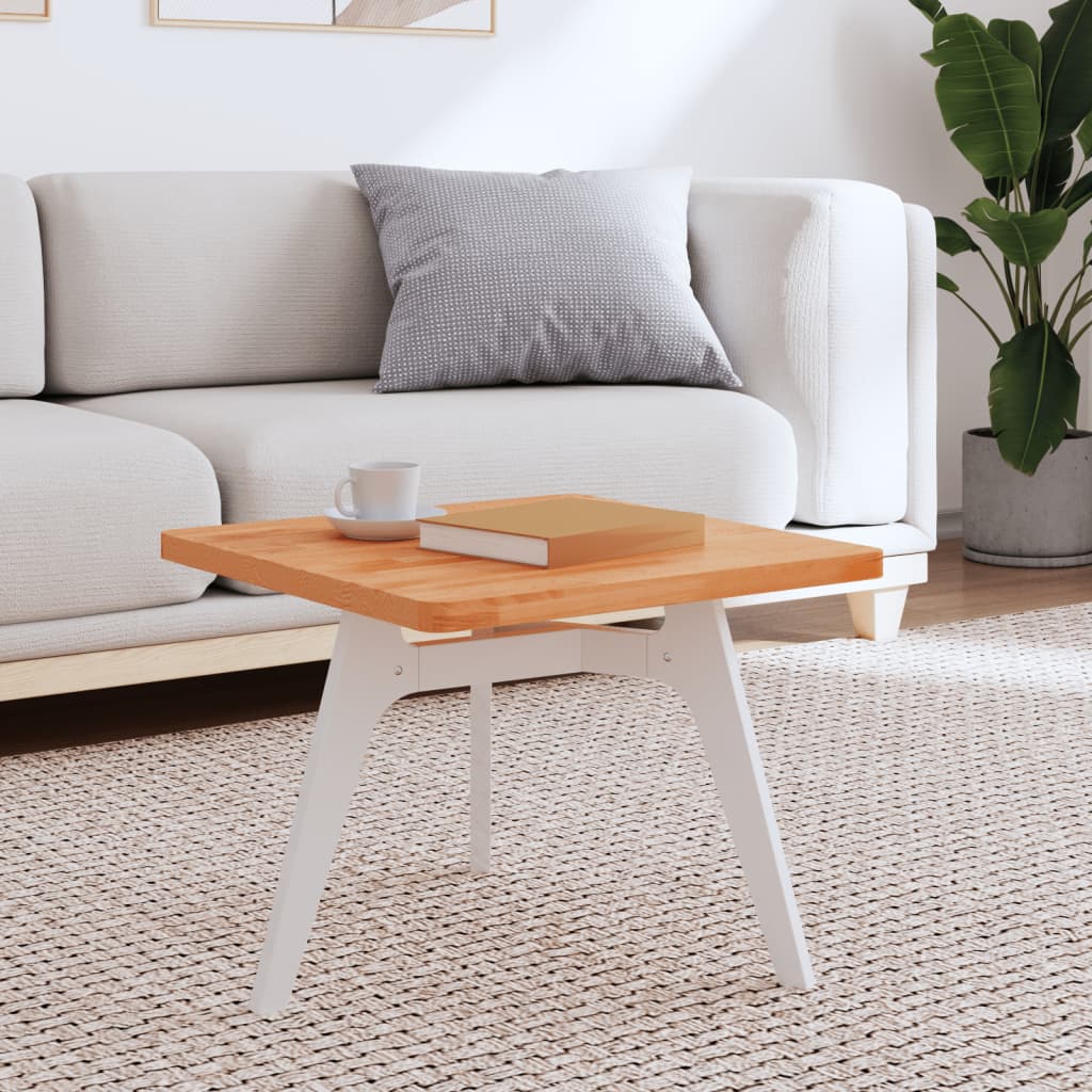 vidaXL Table Top 50x50x2.5 cm Square Solid Wood Beech 1