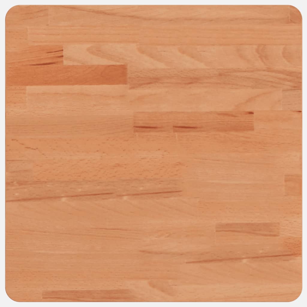 vidaXL Table Top 40x40x4 cm Square Solid Wood Beech 2