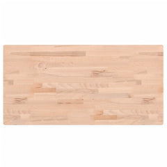 vidaXL Bathroom Countertop 80x40x1.5 cm Solid Wood Beech 2