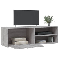 vidaXL TV Cabinet Grey Sonoma 120x34x37 cm Engineered Wood 3