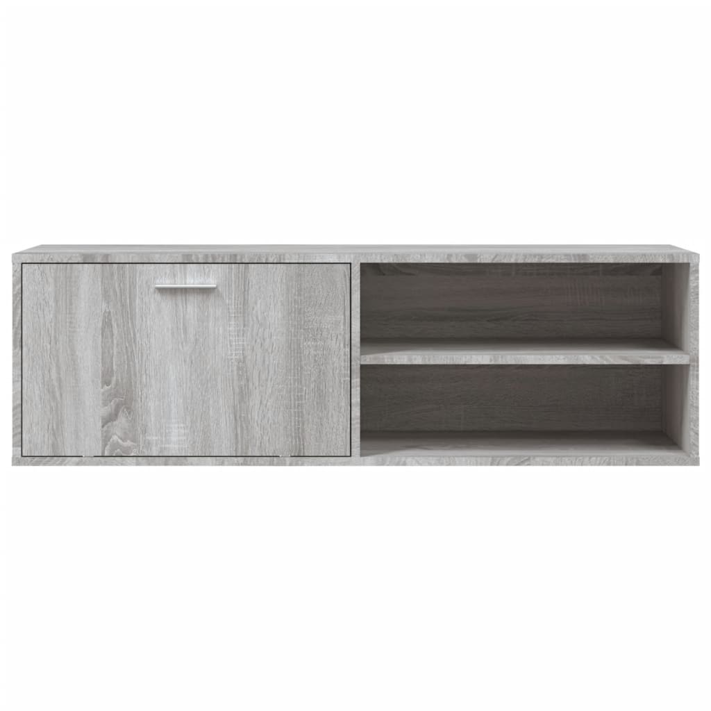 vidaXL TV Cabinet Grey Sonoma 120x34x37 cm Engineered Wood 4