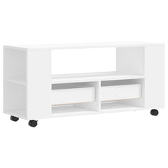 TV Cabinet 102x34,5x43 cm Engineered Wood White