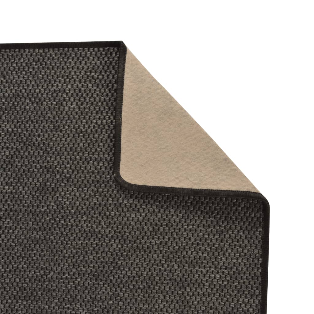 vidaXL Carpet Runner Sisal Look Anthracite 80x250 cm 4